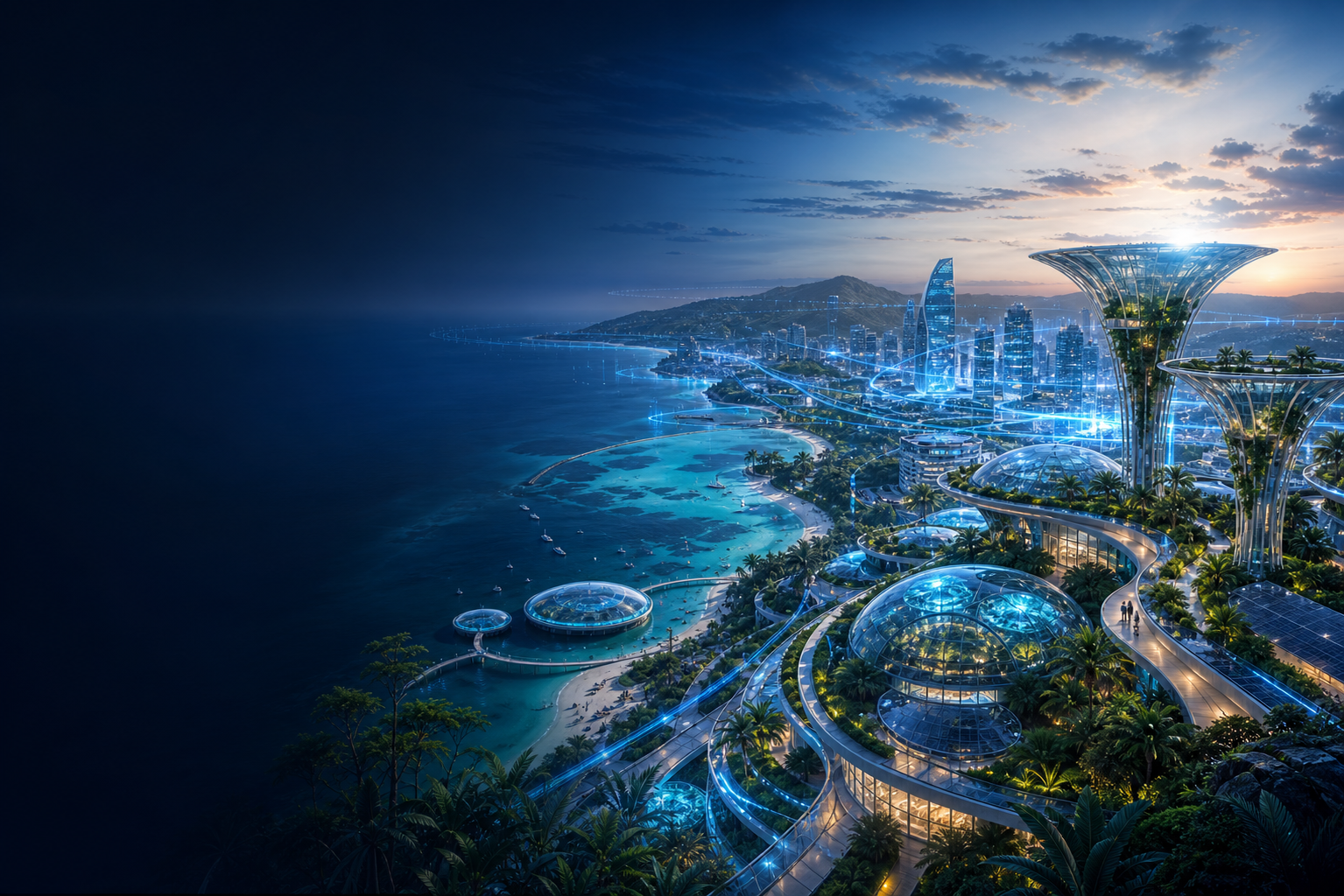 Ville côtière futuriste de Madagascar et création musicale